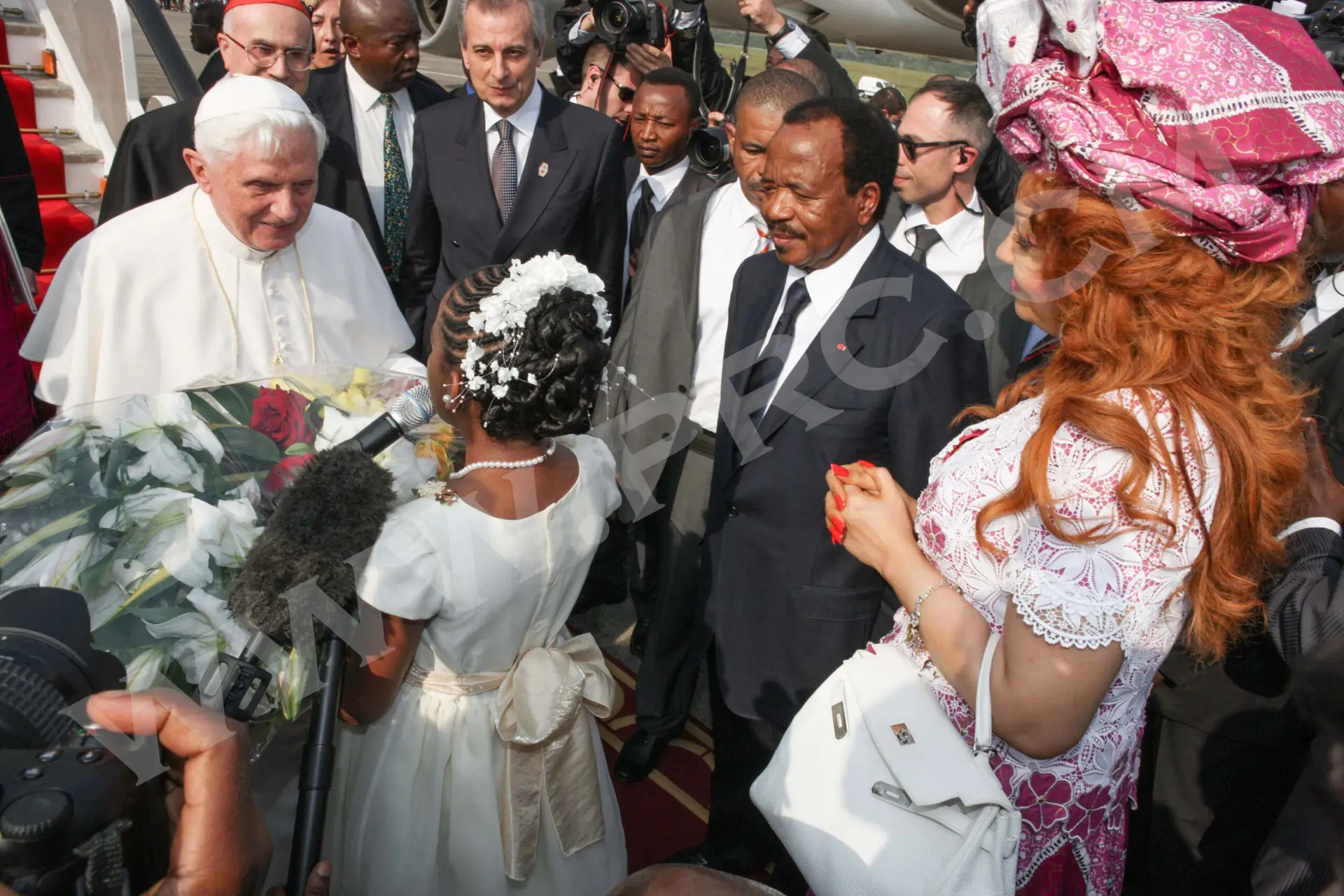 Accueil par le Président